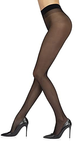 Sarah Borghi Collant Donna 40 Denari, Calze Donna in Lycra con Tassello in Seta e Cucitura Piatta, Made in Italy