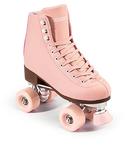 Tuosamtin Roller Skates for Women/Youth with Height Adjustable stoppers Retro Quad Roller Skates for Outdoor and Indoor