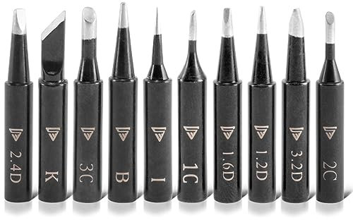 STAHLWERK Profi Lötkolbenspitzen-Set für Lötkolben mit 900M-T System - Praktisches 10er Set