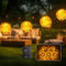 Ciskotu 3M Lichterkette Außen/Innen Batteriebetrieben，10 LEDs Lampions Lichterketten Aussen Kugeln Wetterfest IP44 für Garten, Balkon, Party, Zimmer, Verandas, Wände