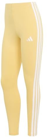 adidas Women's Essentials 3-Stripes Cotton Leggings, Semi Ice Tangerine/White, S