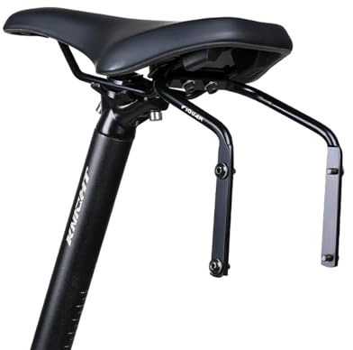 Rarapop Support stabilisateur pour sac de selle de vélo, 2 trous de fixation pour porte-bouteille, tige de selle de vélo double support pour bouteille d'eau pour cyclisme en plein air