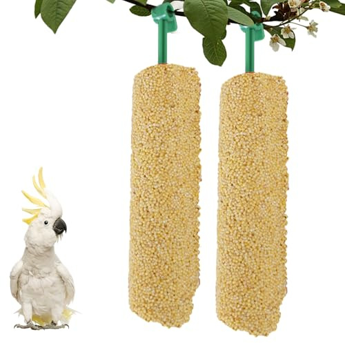 Sittich Leckerbissen | 2 Stück Vogelsnacks,Kausnack Trainingsbelohnung Für Nymphensittich Kanarienvogel Beo Fink Conure