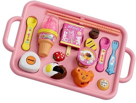 Jelly matning leksak set - leksak mat set 27,4 x 17 cm | ser ut att spela mat för förskola, dagis, dagis, L