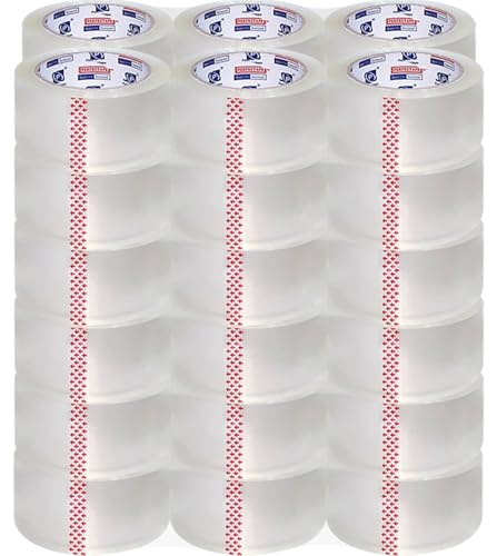P PERFECTAPE Heavy Duty Packing Tape 36 Rolls, Total 2160Y, Clear, 2.7 mil, 1.88 inch x 60 Yards, Ultra Strong, Refill for Packaging and Shipping