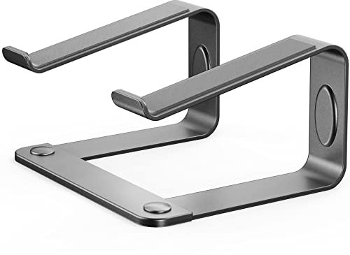 LORYERGO Laptop-Ständer - Ergonomische Laptop-Halterung für den Schreibtisch, Notebook-Ständer, kompatibel mit den meisten 10-15.6 Laptops, Space Grau
