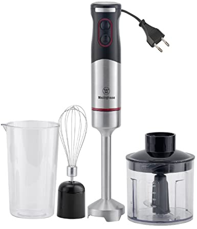 220 Volt Hand Blender 1000W - 3 in 1 Hand blender includes blending shaft, 500 ml chopper bowl, 700 ml beaker and whisk-220V 240V (Not For Use In USA)