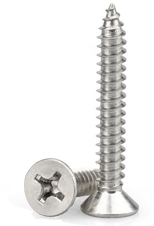 Small Wood Screws, Stainless Steel M3*40mm 70Pcs & 30Pcs Screw Anchors