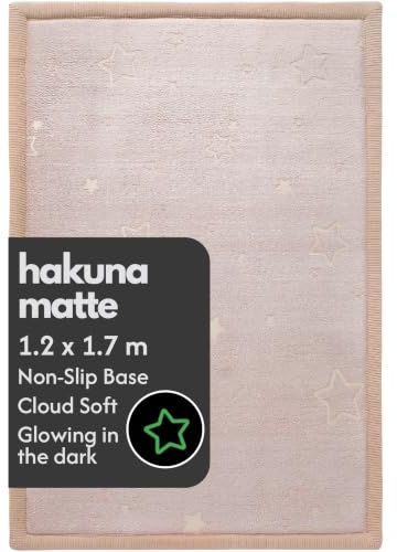 Premium stor lekmatta i korall sammet 170 x 120 x 2,5 cm – högdensitets minnesskum matta – snygg lekmatta för golv med halkfri baksida för krypning, mjuk lek och magtid – lättvårdad matta