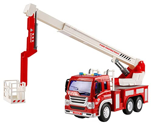 Goshyda 1:16 Giocattolo Realistico del Camion dei Pompieri Inerziale Azionato Dall'attrito con Suono e Luce per L'intrattenimento dei Bambini ABS (Goshyda4u3yaiskvb-10311376)