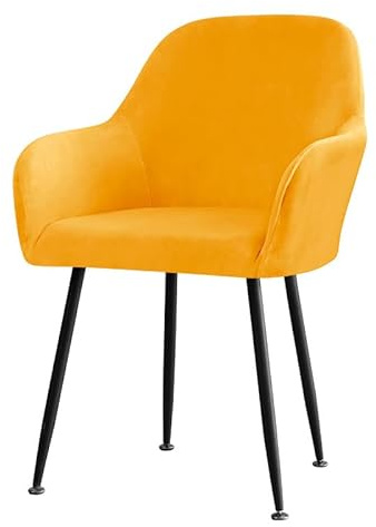 Muiuou Coprisedie Elasticizzati con Braccioli, Fodera Universale per Sedie da Pranzo con Schienale Curvo, Velluto Lavabili per Casa Cucina Ristorante Eventi Décor (Stile 6,2 Pezzi)