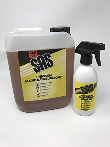SAS22 5lt Maintenance spray oil water displacing + trigger bottle WD 40 Type with Applicator (1-5 Litre Drum)