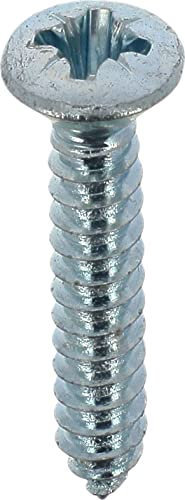 Restagraf - Vis à Tôle - Tête Fraisée Bombée Pozidrive - Acier Zingué Blanc - Standard DIN 7983 - Fixation Carrosserie - Réf. 625 - Sachet de 40