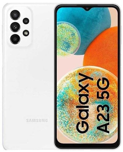 Samsung Galaxy A23 5G Android Smartphone, 6.6 inch LCD TFT Display, 5000mAh Battery, 64GB/4GB RAM, White