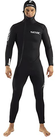 Seac Club Man, Neoprenanzug mit integrierter Kapuze, hergestellt aus 5 mm dickem Neopren und mit Powertex Verstärkungen