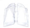 2 Stück Scheinwerfer Transparent Glass Lampshade, Auto Lens Headlight Cover, für 3 Serie E46 01-05 Facelift 63126924043 63126924044