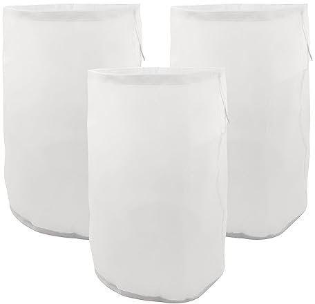 UMCHU 3 Pezzi 200 mesh Tessuto Filtrante in Nylon,Panno filtrante a Maglia fine,per Latte di Noci, Succo di Frutta, Latte di Soia, Caffè, Succo di Verdura(30 * 20cm)