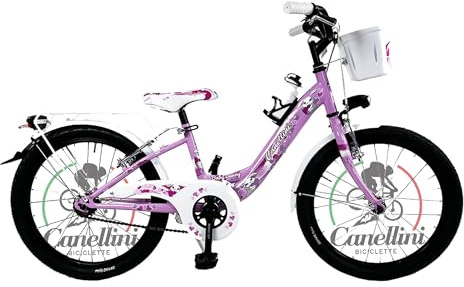 BICICLETA CANELLINI Bicicleta de niña Venere 20 BABY BUNNY - Ruedas de 20 pulgadas (rosa)