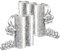 Jonami 5 Stelle Filanti Metalliche Argento per Decorazioni Festa Compleanno - 5 Pezzi -