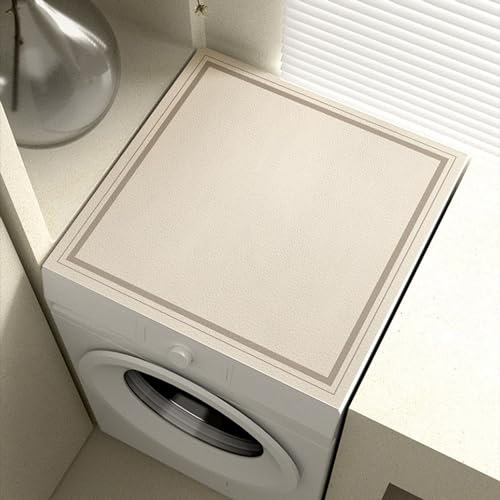 BALAMLB Top Protection Laveuse, Tapis Lave Linge Dessus Machine à Laver,Protege Supérieure Antidérapante Lave-Linge Imperméable Anti Poussière, pour à ou Sèche RéFrigéRateur F,40x60cm