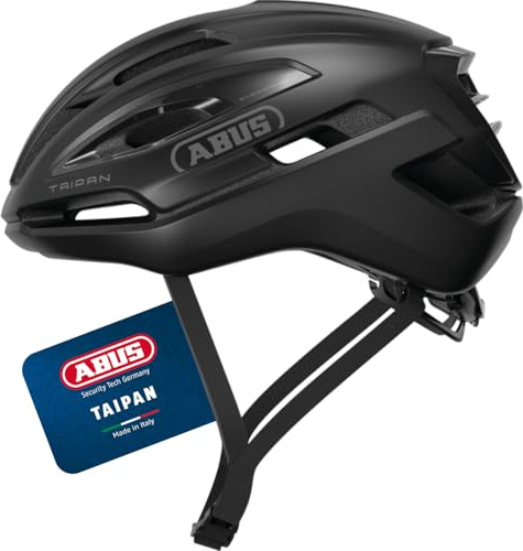 ABUS Casco gravel Taipan - Casco da bicicletta per gravel bike - leggero, versatile e ben ventilato - con portaocchiali - per ragazzi, donne e uomini - taglia L, nero
