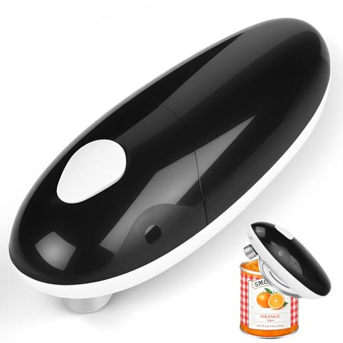 Abridor de Latas Eléctrico Automático, Abre Todo Tipo de Latas con Solo Pulsar un Botón - Ideal para Cocineros, Mayores, Niños y Personas con Movilidad Reducida