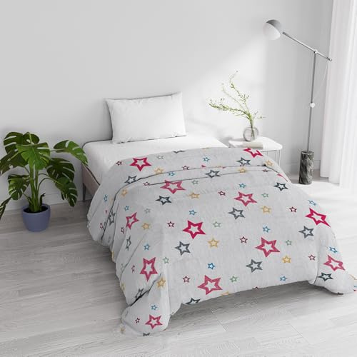 Couette d'hiver matelassée réversible en Microfibre Douce 200 g/m² 160 x 245 cm