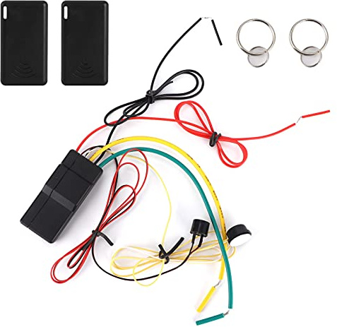 TYCIONG di Allarme Antifurto per Immobilizzatore Motore per Auto da 2,4 GHz Veicoli Universali da 12 V, Installazione Nascosta a Lunga Distanza di Rilevamento per di Allarme per Auto