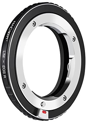 K&F CONCEPT L/M-EOS R Bajonettadapter Objektiv Ring für Leica M LM Objektiv auf Canon EOS R-Mount Spiegellose Vollformatkamera Canon EOS RF RP