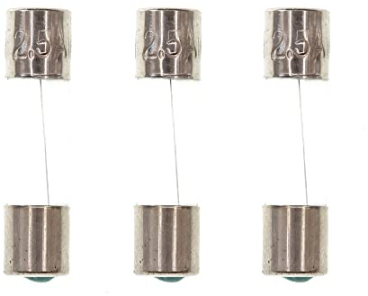 HUABAN 25 Pezzi F2.5AL250V 2.5A 2.5 Amp 250V 5 * 20mm Fusibile in vetro rapido