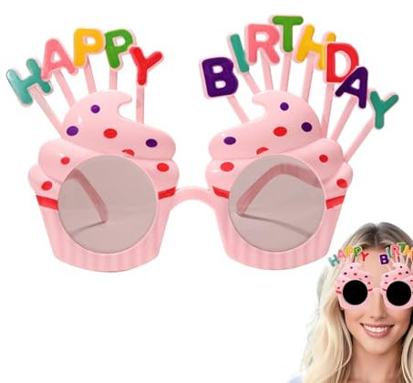 Happy Birthday Sonnenbrille für Kinder, Geburtstag, Foto-Requisiten, Sonnenbrille, lustige Brille für Kinder und Erwachsene