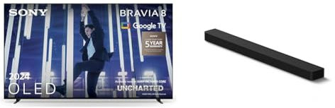 Sony BRAVIA 8 OLED, K55XR80, 55 TV + Sony BRAVIA Theatre Bar 8 – Dolby Atmos Single Soundbar