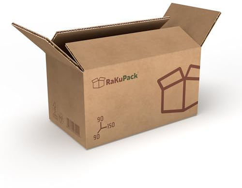 RaKuPack fraktkartong 25 st 150x90x90 mm Flyttlådor och Arkivlåda Brun