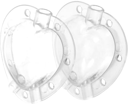 UPKOCH Stampo Cuore Per Coltivazione Di Frutta e Ortaggi, Modellatura Trasparente Per Giardino, Set 2 Pezzi Per Piantagione e Crescita Frutta Fai Da Te