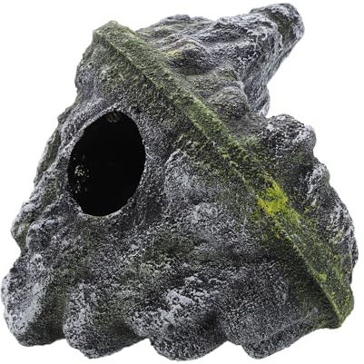 BESTonZON Floating Island Fish Tank Decoration Aquatic Plant Planting Stone Pvc Aquarium Decor Aquarium Tunnel Cave Fish Hideout Tunnel Accessory for Home Office