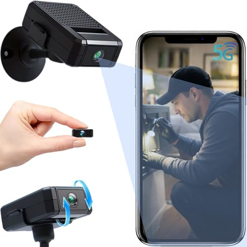 NexusGuard Mini Cámara Espía Oculta WiFi 5G, Vigilancia sin Cables