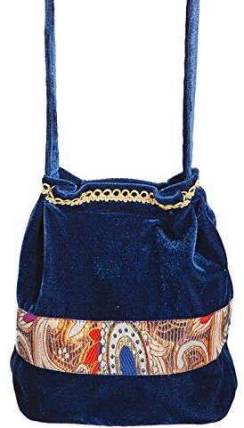 WOOOOZY Tasche Hofdame Beutel, blau
