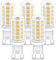 Ampoules G9 LED 3W Équivalent 33W 40W 50W G9 Halogène Lampe, Blanc Chaud 3000K, 320LM, 360 Degrés, Sans Scintillement, CRI 83+, AC/DC 220-240V, Non Dimmable, Paquet de 5