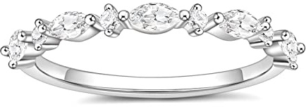 Titanium central ringar damer förstickring smal 14K förgylld enkel eternity zirkonia förlovningsringar vigselringar löften ring, Guldpläterad mässing, Kubisk zirkonia