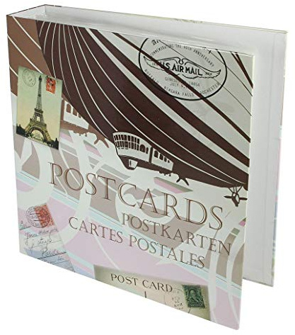 SAFE Postcard Album Maxi Retro with 50 Transparent Pages for 300 Postcards