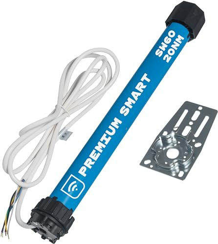 HOMEPILOT Rollladenmotor premium smart m20 (SW60, 20 Nm) - selbstlernender Smart Home Rohrmotor mit Sanft-Anschlag, Blockier- & Hinderniserkennung (App, Siri, Alexa via Gateway möglich)