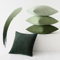 Slozzi 4er Set Kordsamt Kissenbezug Kissenbezüge Kissenhülle Sofakissen Dekokissenbezug Couchkissen Weich für Sofa Schlafzimmer Wohnzimmer Büro, 50x50 cm, Grün Serie