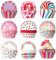 WECUTE Papel Magdalenas 400 Piezas, Tazas de Papel de Pastel a Prueba de Grasa De Muffin, Moldes de papel para magdalenas, Cafeterías, Pastelerías, Bodas, Cumpleaños