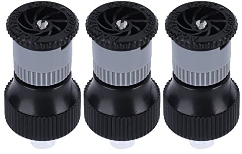 3 Pezzi Ugello Irrigatore, Irrigatore per Irrigazione Regolabile con Filettatura Femmina G1/2 Ugello Spruzzatore Interrato Girevole a 360° per Sistema di Raffreddamento dell'Irrigazione del Prato