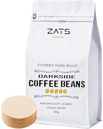 ZATS Robusta Coffee Beans French Roast 1kg, Fine Robusta Blend - Intensity 5/5 - Extra Strong Artisan Espresso, Dark Roasted Speciality Whole Coffee Beans