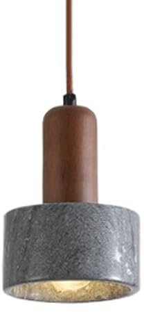 ZGDHWCR Lámpara colgante de mármol de estilo japonés, pantalla de luz colgante creativa y personalizada, lámpara de araña con fuente de luz E27, lámpara colgante de techo de montaje empotrado, accesor