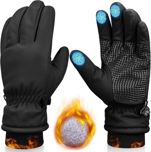 Sukeen Kids Gloves Winter Thermal Gloves for Boys Girls Ski Gloves Touchscreen Anti-slip Gloves with Insulated Fleece Lined Keep Hand Warm for Skiing Cycling Hiking Outdoor Activities