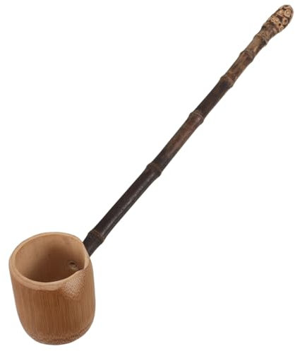 POPETPOP Wasserkelle Mit Langem Griff Natürlicher Wasser Schöpflöffel Für Teezeremonie Camping Und Küche Langlebiger Gesunder Für Vielfältige Anwendungen