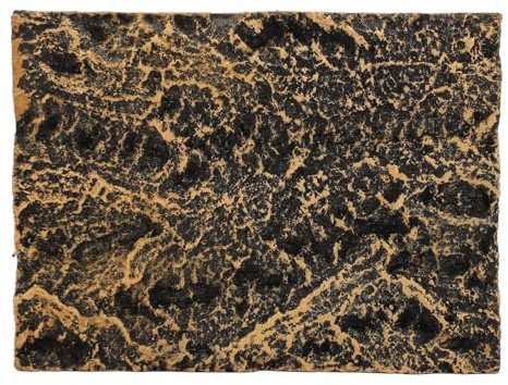 Rock Terrarium Background, High Simulation Clear Texture PU Reptile Tank Background Board Habitat Climbing Board Snake Habitat Decoration Leopard Gecko 3D Wall Backdrop (17.5 * 13cm)
