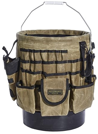 Readywares Tool Bucket Organizer | Waxed Canvas 5 Gallon Bucket Organizer